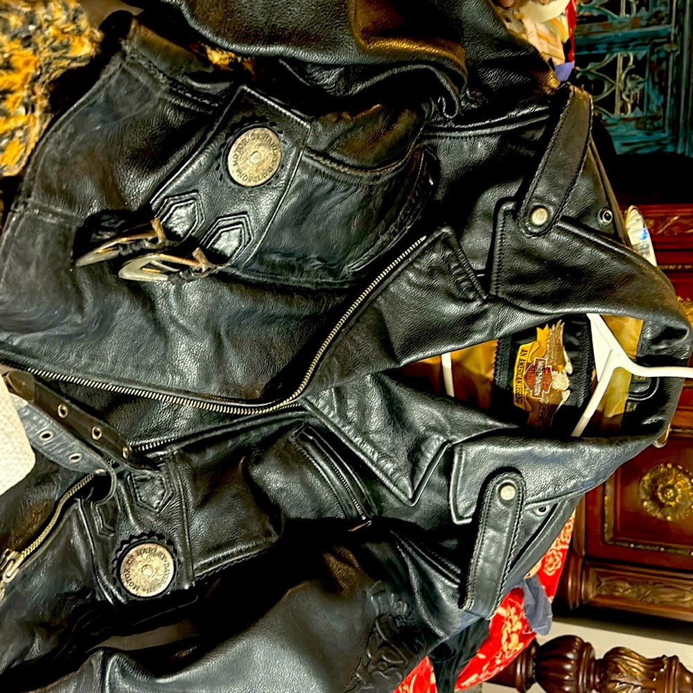 Vintage Harley Davidson Biker Jackect. Jacket looks like a Jean Paul Gauthier.